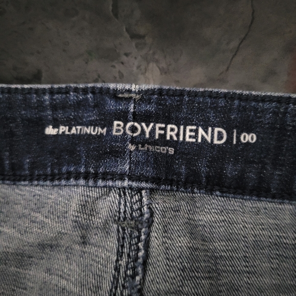 CHICO'S | The Platinum Boyfriend sequin patch jeans - Picture 7 of 9